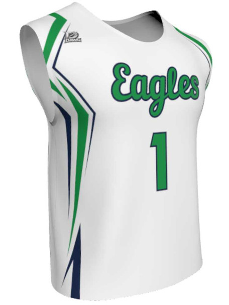 Mens/Youth "Full Speed" Custom Sublimated Reversible Wide Shoulder Sleeveless Lacrosse Game Jersey Wide Shoulder All Sports Uniforms