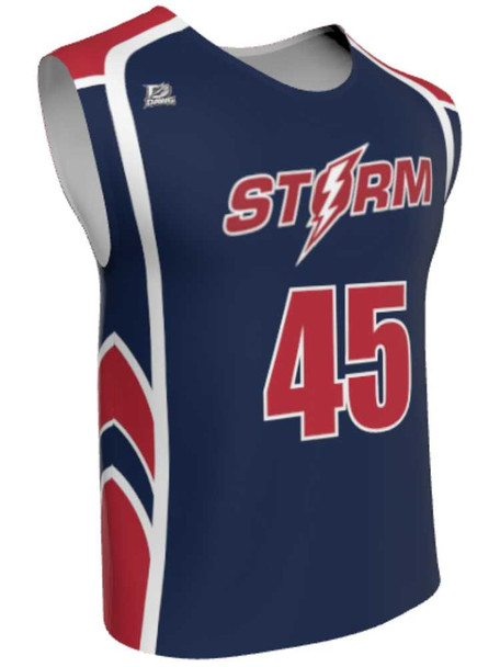 Mens/Youth "Kill Shot" Custom Sublimated Reversible Wide Shoulder Sleeveless Lacrosse Game Jersey Wide Shoulder All Sports Uniforms