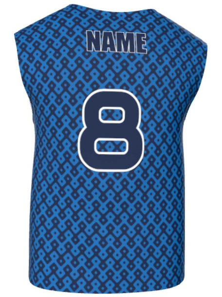 Mens/Youth "Night Hunt" Custom Sublimated Reversible Wide Shoulder Sleeveless Lacrosse Game Jersey Wide Shoulder All Sports Uniforms