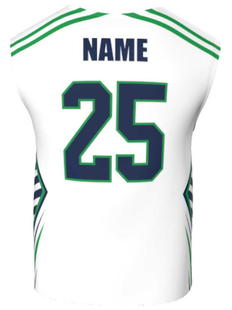Mens/Youth "Pack Leader" Custom Sublimated Reversible Wide Shoulder Sleeveless Lacrosse Game Jersey Wide Shoulder All Sports Uniforms