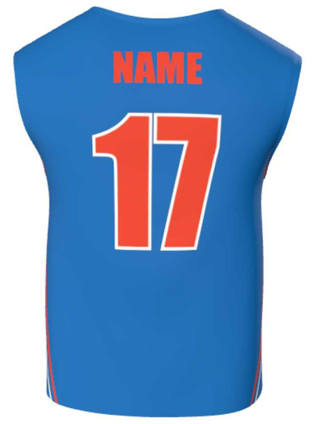 Mens/Youth "Shadow Pack" Custom Sublimated Reversible Wide Shoulder Sleeveless Lacrosse Game Jersey Wide Shoulder All Sports Uniforms