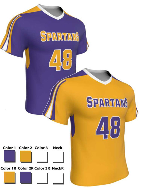 Dawg - Mens/Youth "Bloodline" Custom Sublimated Short Sleeve Reversible Lacrosse Uniform Reversible Short Sleeve All Sports Uniforms