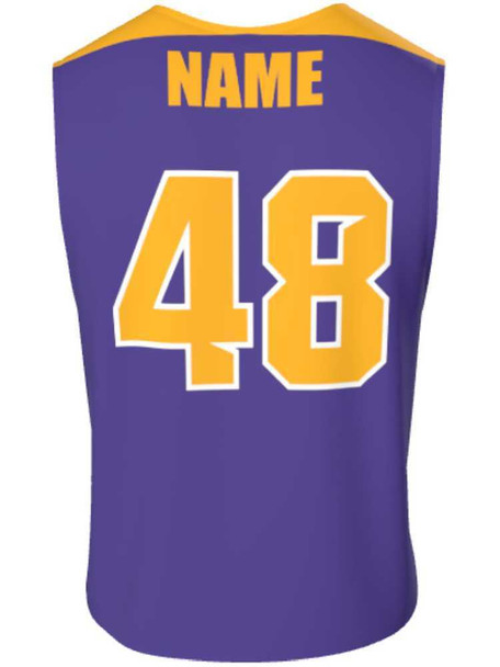 Dawg - Mens/Youth "Bloodline" Custom Sublimated Reversible Standard Shoulder Sleeveless Lacrosse Practice Uniform Set Reversible Standard Shoulder All Sports Uniforms