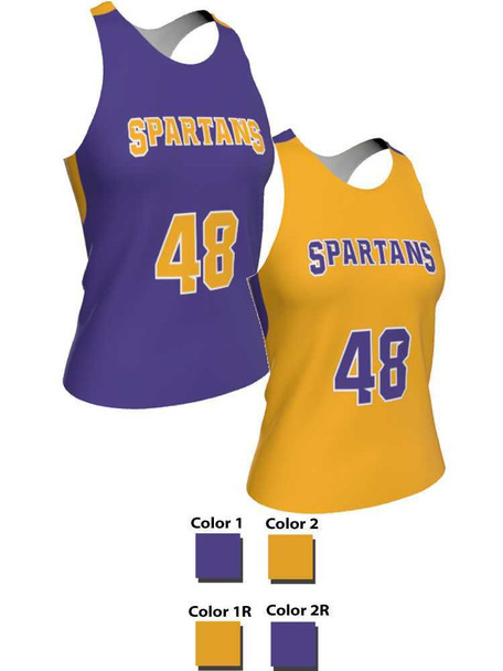 Dawg - Ladies/Girls "Bloodline" Custom Sublimated Reversible Lacrosse Uniform Set Ladies Practice Uniforms All Sports Uniforms