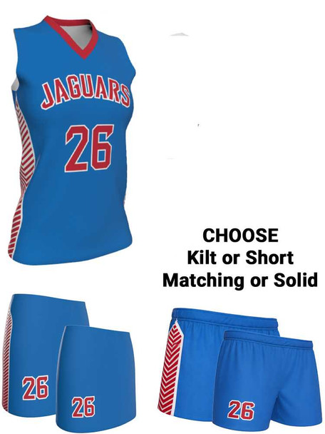 Dawg - Ladies/Girls "Battle Tested" Custom Sublimated Sleeveless Lacrosse Uniform Sleeveless All Sports Uniforms