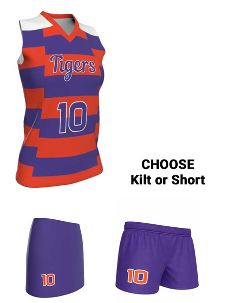 Dawg - Ladies/Girls "First Strike" Custom Sublimated Sleeveless Lacrosse Uniform Sleeveless All Sports Uniforms