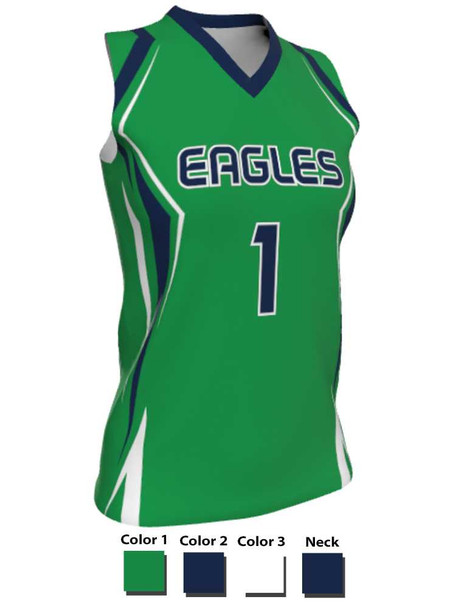 Dawg - Ladies/Girls "Full Speed" Custom Sublimated Sleeveless Lacrosse Uniform Sleeveless All Sports Uniforms