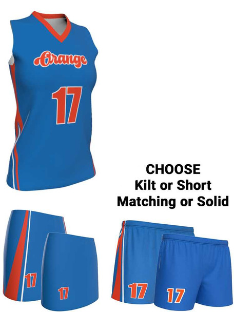 Dawg - Ladies/Girls "Shadow Pack" Custom Sublimated Sleeveless Lacrosse Uniform Sleeveless All Sports Uniforms