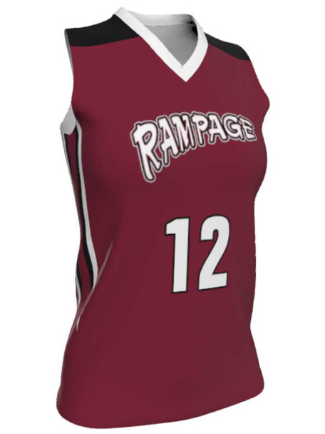 Dawg - Ladies/Girls "Bite Back" Custom Sublimated Sleeveless Lacrosse Game Jersey Sleeveless All Sports Uniforms