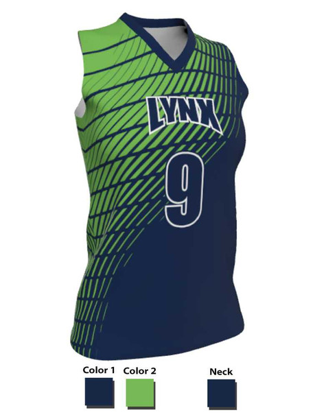 Dawg - Ladies/Girls "Frontline" Custom Sublimated Sleeveless Lacrosse Game Jersey Sleeveless All Sports Uniforms