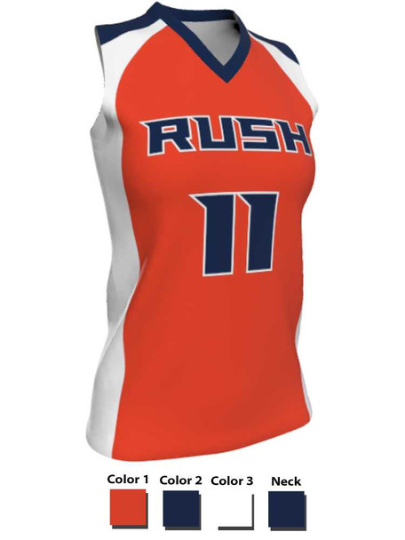 Dawg - Ladies/Girls "Iron Muzzle" Custom Sublimated Sleeveless Lacrosse Game Jersey Sleeveless All Sports Uniforms