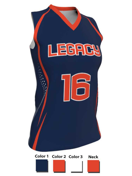 Dawg - Ladies/Girls "No Mercy" Custom Sublimated Sleeveless Lacrosse Game Jersey Sleeveless All Sports Uniforms