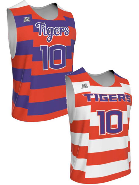 Dawg - Mens/Youth "First Strike" Custom Sublimated Reversible Standard Shoulder Sleeveless Lacrosse Practice Jersey Reversible Standard Shoulder All Sports Uniforms
