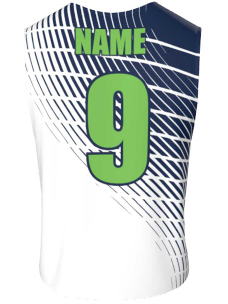 Dawg - Mens/Youth "Frontline" Custom Sublimated Reversible Standard Shoulder Sleeveless Lacrosse Practice Jersey Reversible Standard Shoulder All Sports Uniforms