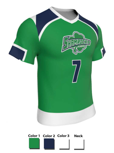 Dawg - Mens/Youth "Earned" Custom Sublimated Short Sleeve Lacrosse Uniform Short Sleeve All Sports Uniforms