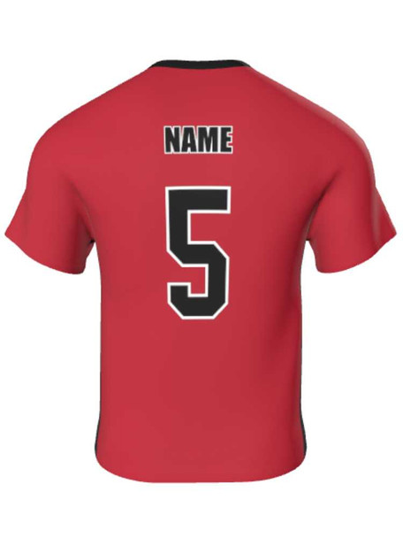 Dawg - Mens/Youth "Blackout" Custom Sublimated Short Sleeve Reversible Lacrosse Uniform Reversible Short Sleeve All Sports Uniforms