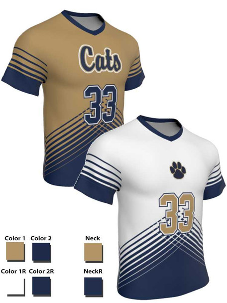 Dawg - Mens/Youth "Fighter" Custom Sublimated Short Sleeve Reversible Lacrosse Uniform Reversible Short Sleeve All Sports Uniforms