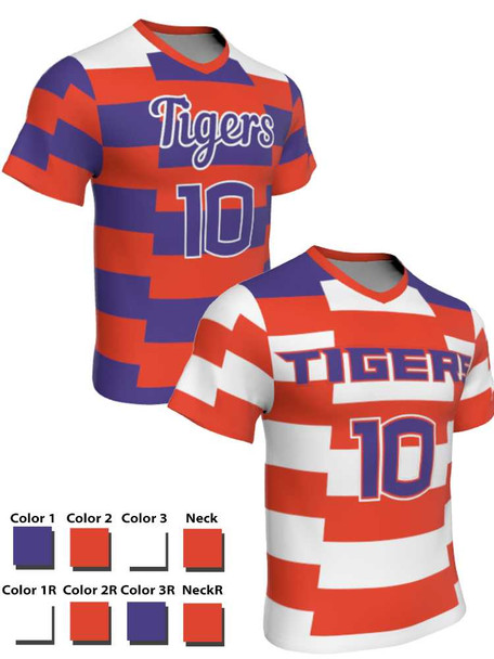 Dawg - Mens/Youth "First Strike" Custom Sublimated Short Sleeve Reversible Lacrosse Uniform Reversible Short Sleeve All Sports Uniforms