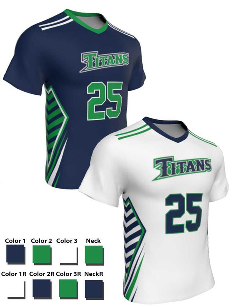 Dawg - Mens/Youth "Pack Leader" Custom Sublimated Short Sleeve Reversible Lacrosse Uniform Reversible Short Sleeve All Sports Uniforms