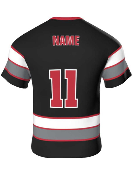 Dawg - Mens/Youth "Top Dawg" Custom Sublimated Short Sleeve Reversible Lacrosse Uniform Reversible Short Sleeve All Sports Uniforms