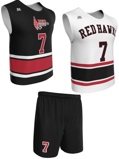 Dawg - Mens/Youth "Fast Lane" Custom Sublimated Wide Shoulder Reversible Lacrosse Uniform Reversible Wide Shoulder All Sports Uniforms