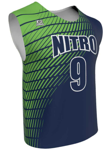 Dawg - Mens/Youth "Frontline" Custom Sublimated Wide Shoulder Reversible Lacrosse Uniform Reversible Wide Shoulder All Sports Uniforms