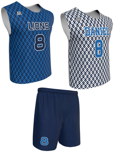 Dawg - Mens/Youth "Night Hunt" Custom Sublimated Wide Shoulder Reversible Lacrosse Uniform