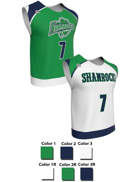 Dawg - Mens/Youth "Earned" Custom Sublimated Wide Shoulder Reversible Lacrosse Uniform Reversible Wide Shoulder All Sports Uniforms