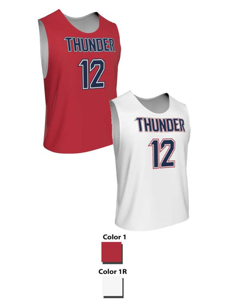 Dawg - Mens/Youth "Pure Bred" Custom Sublimated Reversible Standard Shoulder Sleeveless Lacrosse Practice Uniform Set Reversible Standard Shoulder All Sports Uniforms