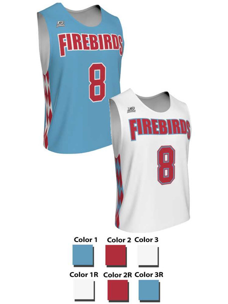 Dawg - Mens/Youth "Alpha Pak" Custom Sublimated Reversible Standard Shoulder Sleeveless Lacrosse Practice Uniform Set Reversible Standard Shoulder All Sports Uniforms