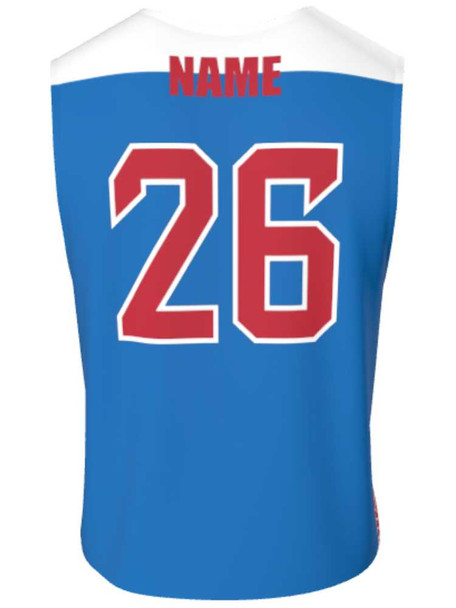 Dawg - Mens/Youth "Battle Tested" Custom Sublimated Reversible Standard Shoulder Sleeveless Lacrosse Practice Uniform Set Reversible Standard Shoulder All Sports Uniforms