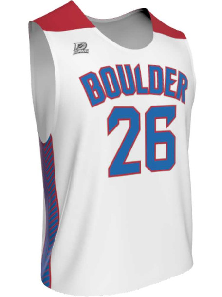 Dawg - Mens/Youth "Battle Tested" Custom Sublimated Reversible Standard Shoulder Sleeveless Lacrosse Practice Uniform Set Reversible Standard Shoulder All Sports Uniforms