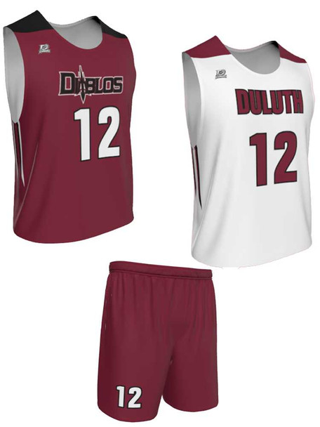 Dawg - Mens/Youth "Bite Back" Custom Sublimated Reversible Standard Shoulder Sleeveless Lacrosse Practice Uniform Set Reversible Standard Shoulder All Sports Uniforms