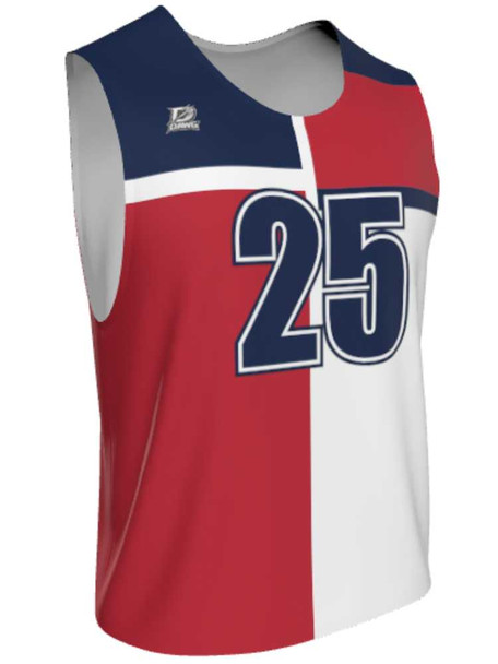 Dawg - Mens/Youth "Breakaway" Custom Sublimated Reversible Standard Shoulder Sleeveless Lacrosse Practice Uniform Set Reversible Standard Shoulder All Sports Uniforms