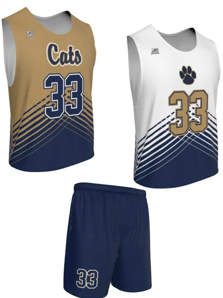 Dawg - Mens/Youth "Fighter" Custom Sublimated Reversible Standard Shoulder Sleeveless Lacrosse Practice Uniform Set Reversible Standard Shoulder All Sports Uniforms