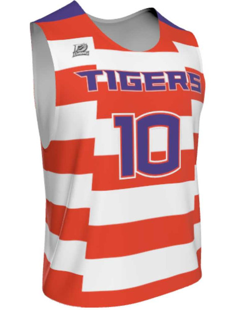 Dawg - Mens/Youth "First Strike" Custom Sublimated Reversible Standard Shoulder Sleeveless Lacrosse Practice Uniform Set Reversible Standard Shoulder All Sports Uniforms