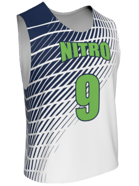 Dawg - Mens/Youth "Frontline" Custom Sublimated Reversible Standard Shoulder Sleeveless Lacrosse Practice Uniform Set