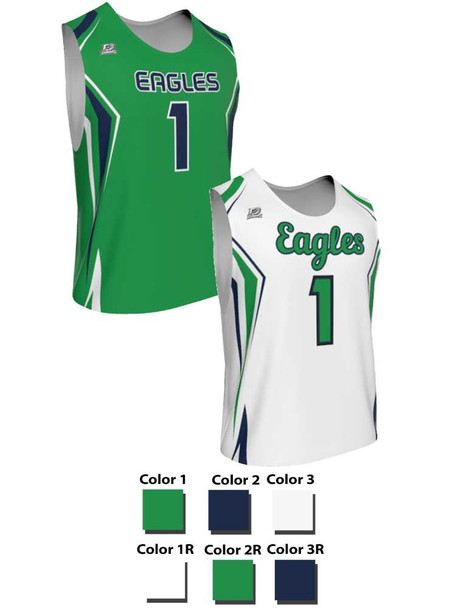 Dawg - Mens/Youth "Full Speed" Custom Sublimated Reversible Standard Shoulder Sleeveless Lacrosse Practice Uniform Set Reversible Standard Shoulder All Sports Uniforms
