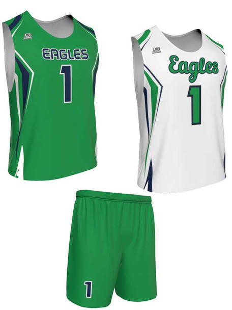 Dawg - Mens/Youth "Full Speed" Custom Sublimated Reversible Standard Shoulder Sleeveless Lacrosse Practice Uniform Set Reversible Standard Shoulder All Sports Uniforms