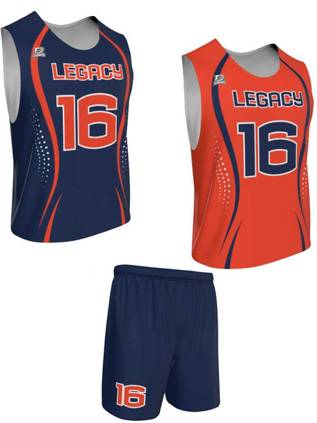 Dawg - Mens/Youth "No Mercy" Custom Sublimated Reversible Standard Shoulder Sleeveless Lacrosse Practice Uniform Set Reversible Standard Shoulder All Sports Uniforms
