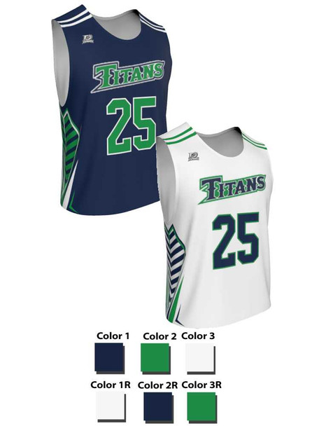 Dawg - Mens/Youth "Pack Leader" Custom Sublimated Reversible Standard Shoulder Sleeveless Lacrosse Practice Uniform Set Reversible Standard Shoulder All Sports Uniforms