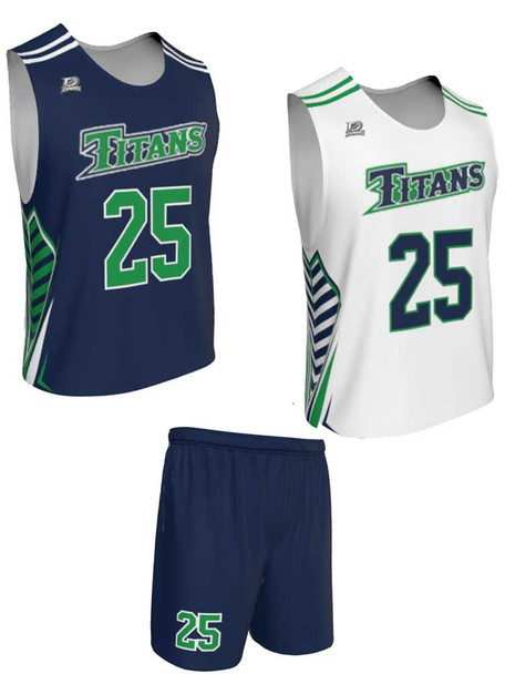 Dawg - Mens/Youth "Pack Leader" Custom Sublimated Reversible Standard Shoulder Sleeveless Lacrosse Practice Uniform Set Reversible Standard Shoulder All Sports Uniforms