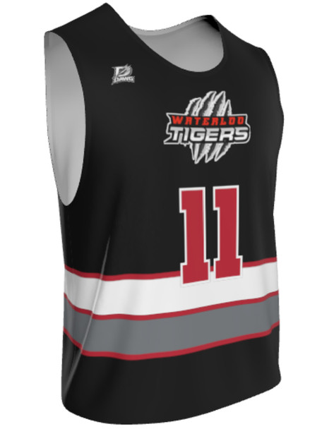 Dawg - Mens/Youth "Top Dawg" Custom Sublimated Reversible Standard Shoulder Sleeveless Lacrosse Practice Uniform Set