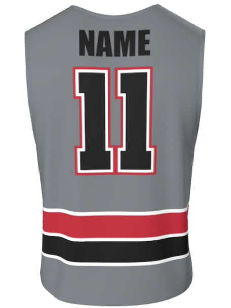 Dawg - Mens/Youth "Top Dawg" Custom Sublimated Reversible Standard Shoulder Sleeveless Lacrosse Practice Uniform Set