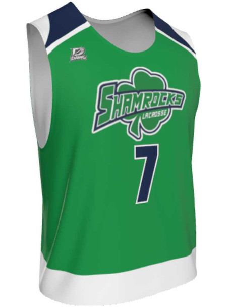 Dawg - Mens/Youth "Earned" Custom Sublimated Reversible Standard Shoulder Sleeveless Lacrosse Practice Uniform Set Reversible Standard Shoulder All Sports Uniforms