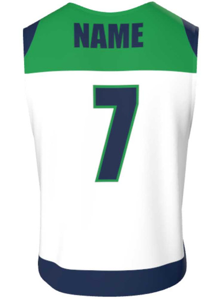 Dawg - Mens/Youth "Earned" Custom Sublimated Reversible Standard Shoulder Sleeveless Lacrosse Practice Uniform Set Reversible Standard Shoulder All Sports Uniforms