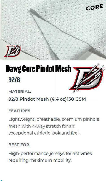Dawg - Mens/Youth "No Mercy" Custom Sublimated Standard Shoulder Lacrosse Practice Uniform Standard Shoulder All Sports Uniforms