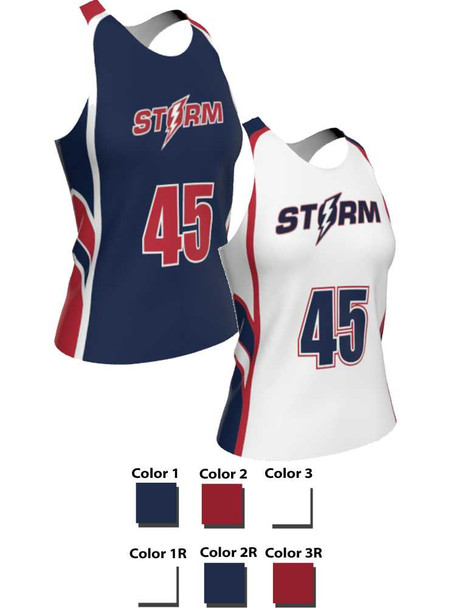 Dawg - Ladies/Girls "Kill Shot" Custom Sublimated Reversible Lacrosse Uniform Set Ladies Practice Uniforms All Sports Uniforms