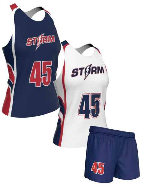 Dawg - Ladies/Girls "Kill Shot" Custom Sublimated Reversible Lacrosse Uniform Set Ladies Practice Uniforms All Sports Uniforms
