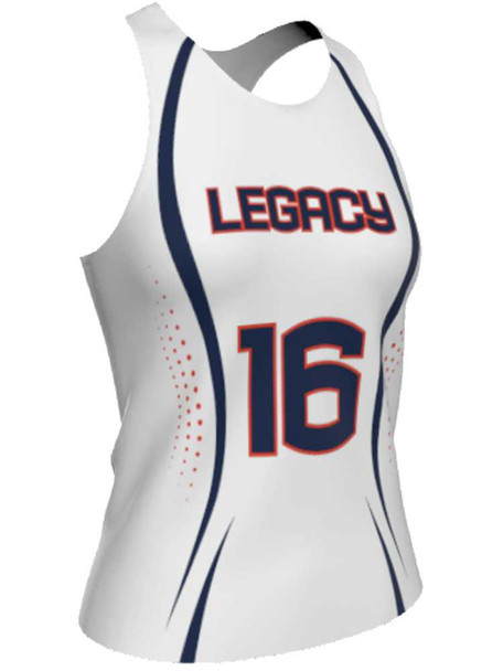 Dawg - Ladies/Girls "No Mercy" Custom Sublimated Reversible Lacrosse Uniform Set Ladies Practice Uniforms All Sports Uniforms
